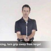 grip adjustments for straight shots